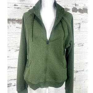 Zyia So Soft Zip Hoodie Green Size XL EUC